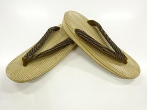 縞模様ウレタン草履（23センチ）